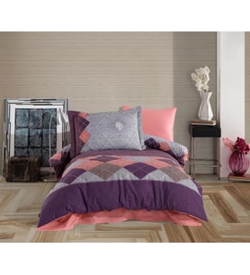 Hobby Tek Kişilik Poplin Nevresim Takımı Carilla Pembe
