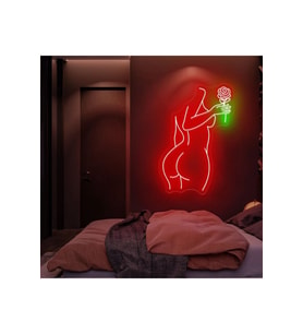 Kadın Figürlü Neon Tabela