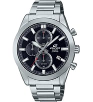 CASIO EDIFICE EFB-710D-1AVUDF SAFİR CAM ÇELİK ERKEK KOL SAATİ (Siyah)