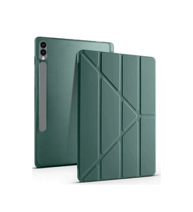 Samsung Galaxy X610 Tab S9 Fe Plus 12.4 Kılıf Kalemlikli Mars Tablet Kılıfı - Koyu Yeşil
