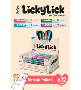 Reflex Plus LickyLick Kedi Sıvı Ödül Maması Karışık Paket 15g x 72 Adet