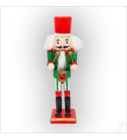 Kurşun Asker, Ahşap Fındıkkıran 18cm - Davulcu (Karışık)