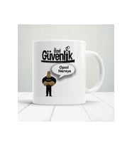 Kişiye Özel Özel Güvenlik Baskılı Kupa