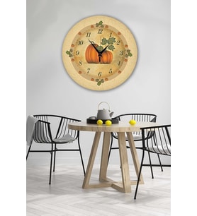 Bilge Retro Tasarımlı Duvar Saati 35 X 35 Cm (Baskılı)
