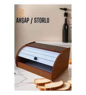 Ekmek Dolabı Storlu Ahşap BEYAZ