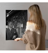 Atatürk Portre Tablosu Mustafa Kemal Atatürk Dikdörtgen Dekoratif Kanvas Tablo