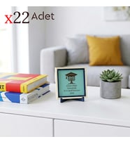 Öğrencilere Özel İsimli Mezuniyet Hediyesi 22'li Set; Estetik ve Kalıcı Sınıf Hatırası 10x10 cm