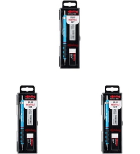 Rotring Tikky Mekanik Kurşun Kalem, Uç Ve Silgi Seti, 0,7 Mm Kalem, 2B Uç, Orta Boy Silgi, Açık Mavi