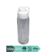 Vagonlife VGN047 800ml Pipetli Beyaz Tritan Matara