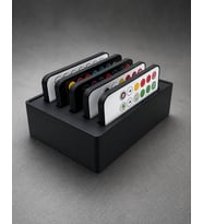 5 Bölmeli Uzaktan Kumanda Düzenleyici Organizer Masaüstü Kumanda Tutucu