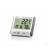 Diwu DC102 İç Mekan Termometre Nem Ölçer Saat