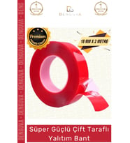 #ŞeffafBant Çift Taraflı Nano Sihirli VHB Güçlü Yapıştırıcı Yıkanabilir Şeffaf 1.5mt Silikon Şeffaf