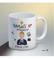 Kişiye Özel Mali Müşavir Temalı Kupa Bardak