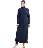 Adasea Tam Kapalı Tesettür Mayo Uzun Tam Boy 4065 (Koyu Lacivert)