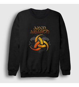 Presmono Unisex Siyah Odin Amon Amarth Sweatshirt 8970tt