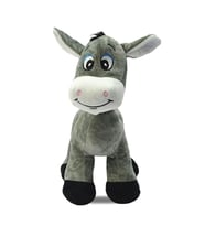 Sevimli Eşek 28 Cm - Uyku Ve Oyun Arkadaşı Eşşek Peluş Oyuncak (Gri)