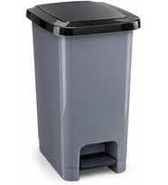 L Slim Pedallı Çöp Kovası, Dar Alanlara Uygun İnce Tasarım Çöp Kutusu, Kapaklı Plastik Atık Kovası, Mutfak Banyo Ofis Kullanımı