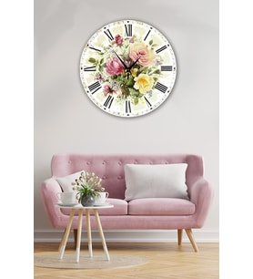 Bilge Retro Tasarımlı Duvar Saati 35 X 35 Cm
