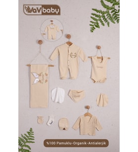 VaVBaby Organik Hastane Çıkışı 10’lu Prenses Kanat