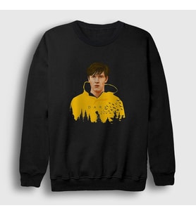 Presmono Unisex Siyah Jonas V2 Dark Sweatshirt 186843tt