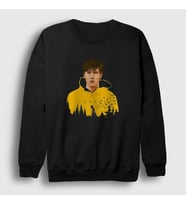 Presmono Unisex Siyah Jonas V2 Dark Sweatshirt 186843tt