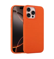 iPhone 16 Pro Kılıf M-Safe Şarj Özellikli Kumaş Tasarımlı Miami Sert PC Kılıf