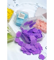 Çiçek Şekilli Tek Kullanımlık Yaprak Mini Sihirli Sabun 2 Li Paket Karışık Renk