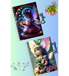 Büyülü tasarımlar defter seti 2 adet A4 boyutu 21*30 çizgili + kareli 60 syf