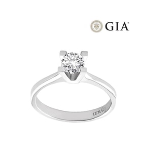 0.45 Karat E vs2 GIA Sertifikalı Pırlanta Tektaş Yüzük