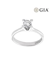 0.45 Karat E vs2 GIA Sertifikalı Pırlanta Tektaş Yüzük