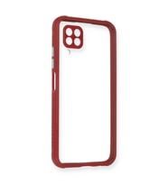 Huawei P40 Lite Kılıf Miami Şeffaf Silikon - Fuşya