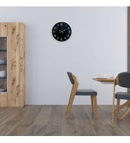 River World Duvar Saati Metal 40 cm'lik Beyaz Kontrast