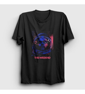 Presmono Unisex Siyah Astronaut The Weeknd T-Shirt 158510tt