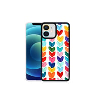 Apple iPhone 12 Pro Uyumlu Kılıf Zore M-Fit Desenli Kapak (Kırmızı)