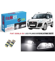 Fiat Doblo D3 LED Plaka Aydınlatma Ampul Seti FEMEX Parlak Beyaz
