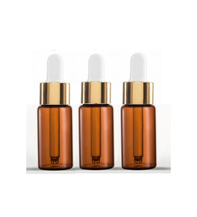 30 Cc Cam Damlalıklı Amber Şişe [30 Cc=30ml X 20 Adet] / Ecza Şişesi / Dropper Şişe (Standart)