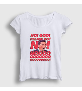 Presmono Kadın Beyaz No God Please Dizi The Office T-Shirt 345757tt