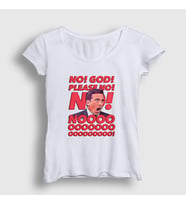 Presmono Kadın Beyaz No God Please Dizi The Office T-Shirt 345757tt