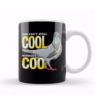 You Can t Spell Cool Without Coo Funny Pigeon Pun Kupa Bardak Porselen