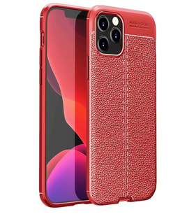 Newface Apple iPhone 12 Pro Max Kılıf Auto Focus Kapak - Kırmızı