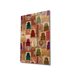 Miyrem Glasses Collection -A1^#  Dini Islami Motif Cam Tablo (Çok Renkli)