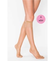 6 Adet Süper Ince 15 den Mat Pantolon Çorabı Bronz