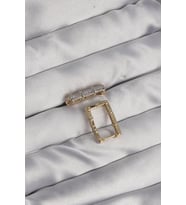 Pirinç Gold Renk Zirkon Taşlı Dikdörtgen Model Seranay Küpe 5886 - ETC7228-2092