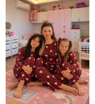 Anne & Çocuk Kombin Pijama Takımı – 3 Farklı Model - 31977 (1 TAKIM FİYATIDIR)