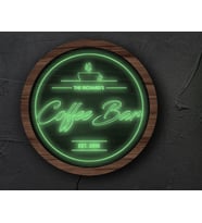 BK Gift Kişiye Özel Led Işıklı Yuvarlak Bar Tabelası, Işıklı Tabela, Bar Dekorasyonu, Duvar Dekoru, Home Bar Tabela-14