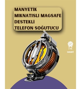 pilelistore- Mobil Oyunlar İçin Serinletici Telefon Fanı  Sessiz Çalışma  Geniş Kıskaçlı Tasarım