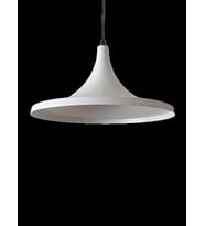 MYLİGHTS  SPOR BEYAZ İÇİ BEYAZ METAL SARKIT AVİZE 36CM EN (Siyah)