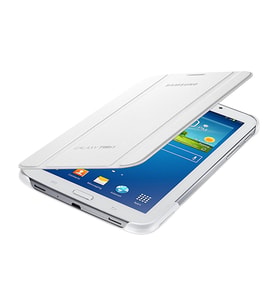Galaxy Tab 3 7.0" T210 ile Uyumlu Bookcover Kılıf Beyaz EF-BT210BWEGWW