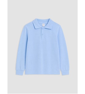 LCW baby Mavi Polo Yaka Erkek Çocuk Tişört