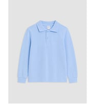 LCW baby Mavi Polo Yaka Erkek Çocuk Tişört